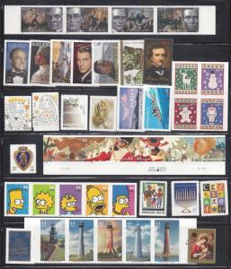 US 2009 Commemorative Year Set with 41 Stamps MNH