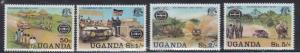 Uganda 167-70 African Car Rally Mint NH