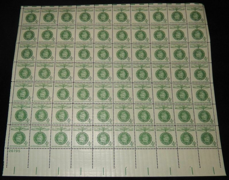 MALACK 1168 4c Guiseppe Garibaldi, Full Sheet, F/VF ..MORE.. sheet1168