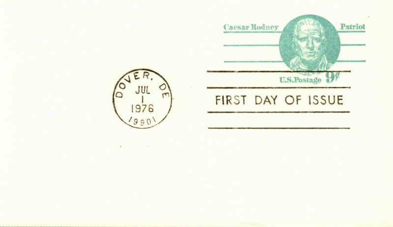 Bargains galore US #UX70 9c Caesar Rodney  uncacheted  unaddressed FDC