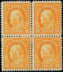 416 Mint,OG,HR... Block of 4... SCV $185.00