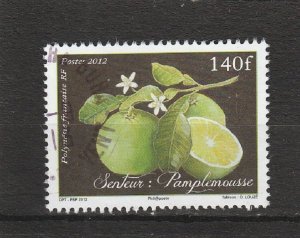 French Polynesia  Scott#  1080  Used  (2012 Grapefruits)