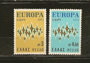 Greece SC#1049-1050 Europa 1972 Mint Never Hinged