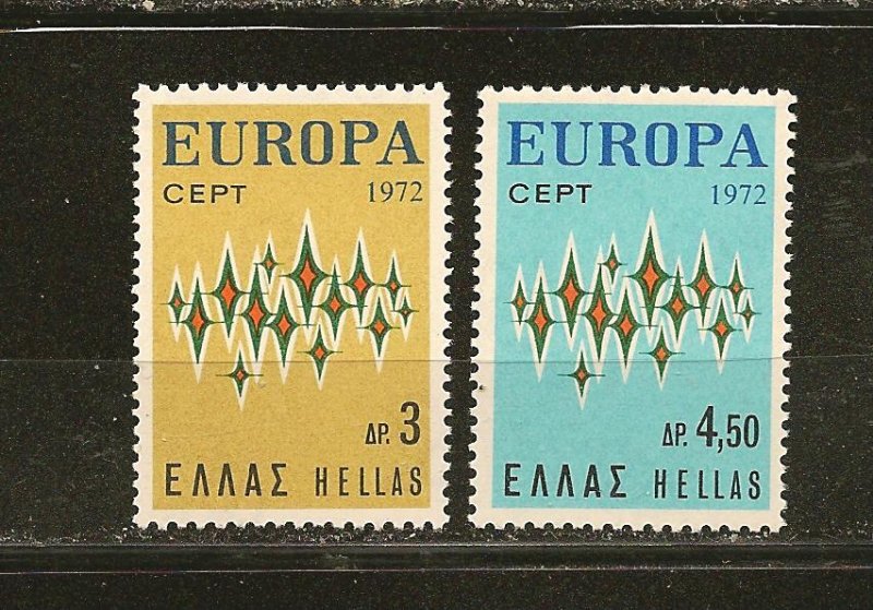 Greece SC#1049-1050 Europa 1972 Mint Never Hinged