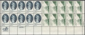 SC#1732-33 13¢ Captain Cook/Hawaii Issue Plate Strip of Twenty (1978) MNH