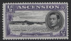 ASCENSION- Scott 40 - Georgetown -1944 - MNH - Single 1/2d Stamp 2