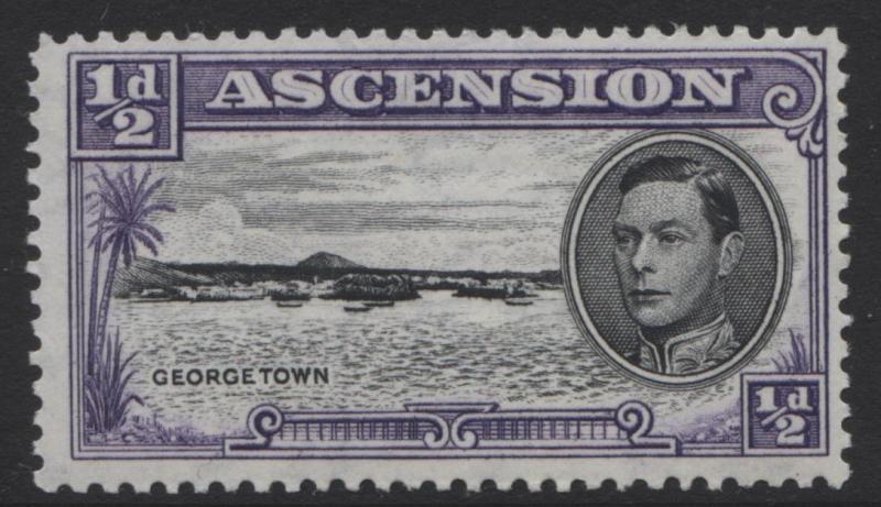 ASCENSION- Scott 40 - Georgetown -1944 - MNH - Single 1/2d Stamp 2