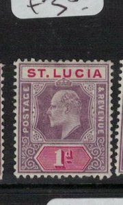 St Lucia SG 58 MOG (4elm) 