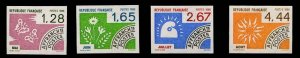 France, 1950-Present #1957-1960 (YT 190-193) Cat€30.50, 1986 Months (precan...