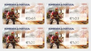 Stamps of Portugal 2024 - Firefighters in Portugal - Rural Fights - Set