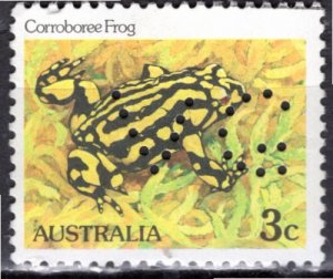 Australia; 1982: Sc. # 785: Used Single Stamp w/Perfins