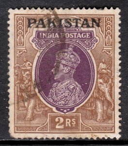 Pakistan - Scott #15 - Used - Crease and short perf LL cnr. - SCV $3.25
