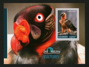 Uganda MNH S/S Bird Watching Vultures 2014