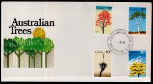 Australia 677-680 Trees U/A FDC