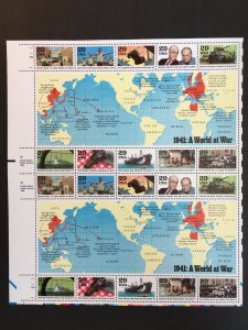 1991 sheet World War II: 1941 A World at War Sc# 2559