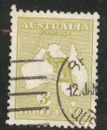 Australia Scott 47 Used Kangaroo & Map 1915-24