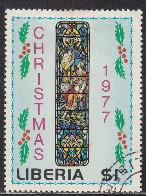 Liberia 793 Stained Glass Windows 1977