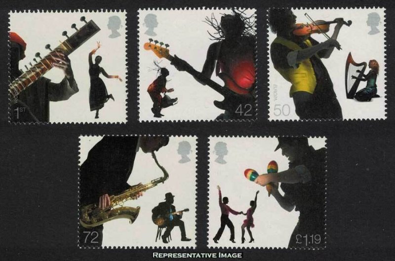 Great Britain Scott 2400-2404 Mint never hinged.