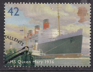 GB 2004 QE2 42p Ocean Liners RMS Queen Mary SG 2450 ex fdc ( AA340 ) 