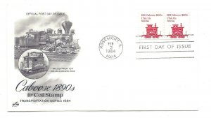 1905 11c Caboose 1890s ArtCraft FDC