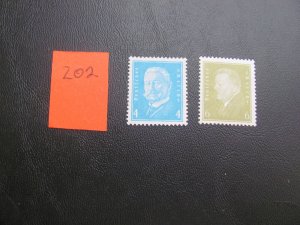 Germany 1931-32 MNH  MI. 454,465 VF/XF 13 EUROS  (202)