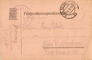 Austria Soldier's Free Mail 1916 K. und K. Feldpostamt 64 Feldpostcard to Wei...
