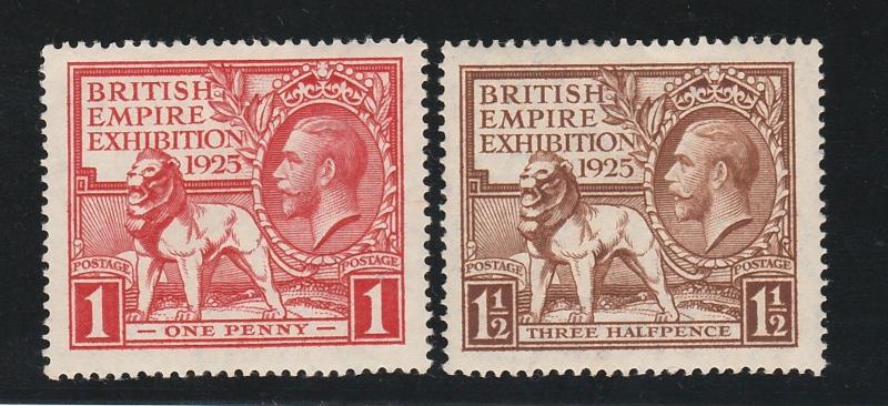 GREAT BRITAIN 1925 KGV EMPIRE EXHIBITION SET