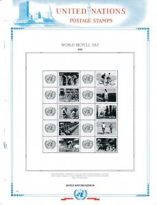 WHITE ACE 2022 United Nations Singles Stamp Album Supplement UN-70  NEW!