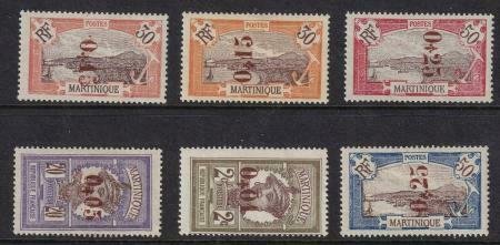 Martinique 1924 SC 114-117 Mint SCV $396.00 Set