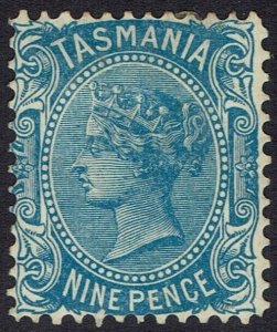 TASMANIA 1903 QV 9D WMK V/CROWN PERF 12½