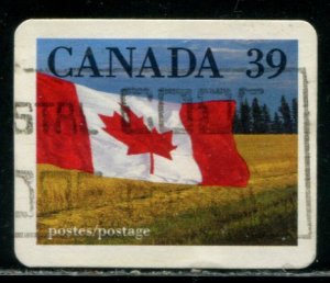 1192 Canada 39c Flag over Prairie, used