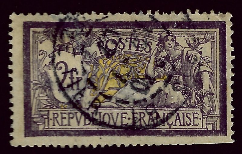 France SC#126 Used F-VF hr/trimmed perfs SCV$75.00...Worth a Close look!!