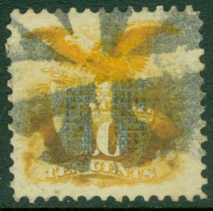 EDW1949SELL : USA 1869 Scott #116 Very Fine-Extra Fine Used Huge stamp. Cat $140