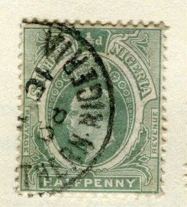 SOUTH NIGERIA; 1907 early classic Ed VII issue fine used 1/2d. value