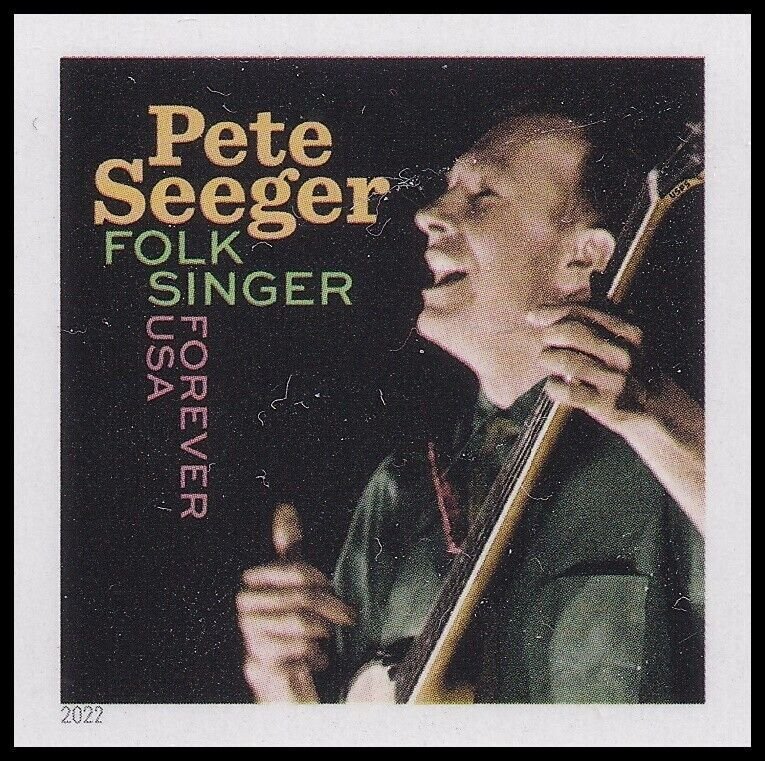 US 5708a Music Icons Pete Seeger imperf NDC single MNH 2022