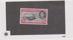 Ascension 1938 2s6d mint perf 13