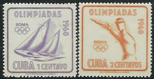 Cuba 645-46 MH 1960 issues (an1074)
