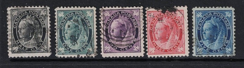 Canada SC# 66 - 70 Used - S23523