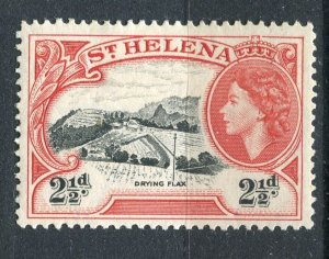 ST.HELENA; 1950s early QEII Pictorial issue Mint hinged 2.5d. value