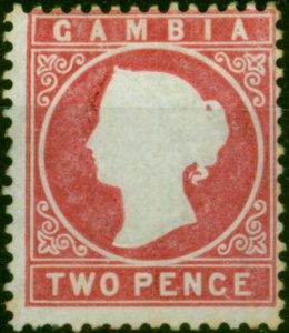 Gambia 1880 2d Rose SG15b Fine MM