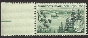 # 1106 MINT NEVER HINGED MINNESOTA STATEHOOD