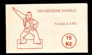 Czech Rep Sc 2945 1995 Voskovec stamp booklet mint NH