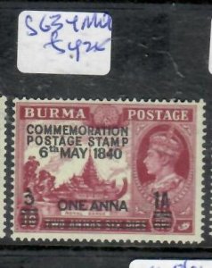 BURMA  KGVI     SG 34   MOG         P0515A  H