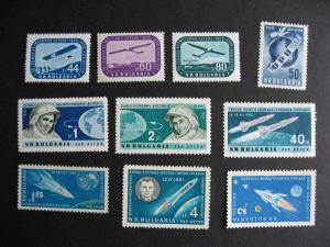 BULGARIA 10 different MNH mostly better airmail stamps, check them out!