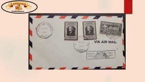 O) 1946 HAITI, RELIEF FOR VICTIMS OF WAR, FRANKLIN D. ROOSEVELT, AIRMAIL, XF