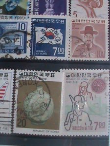 ​KOREA STAMP: 1960-VERY OLD MINT & USED 20 DIFFERENT STAMPS #10453-VF