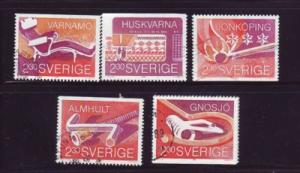 Sweden Sc1755-60 1989 Smaland Businesses stamps used