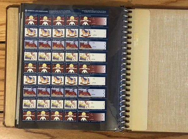 38 Different MNH Christmas Seal Sheets in album - See all scans - Free Ship