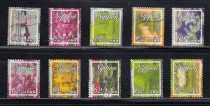 Japan 2018 Sc#4257a-j Winter Greetings : Herbarium Used