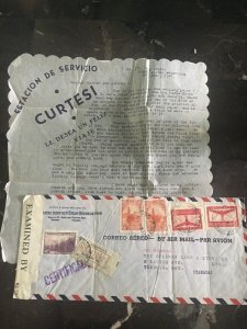 1941 Buenos Aires Argentina Censored Cover to Toronto Canada Letter Enclosed